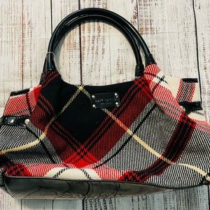 Kate Spade New York - Stevie Check Wool Bag Handbag